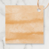 Pumpkin Waterverf Dank u Herfst Baby shower Favo Bedankjes Labels (Achterkant)