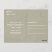 Pumpkin Waterverf Eenvoudig herfst Herfst Briefkaart (Achterkant)