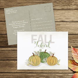 Pumpkin Waterverf Eenvoudig herfst Herfst Briefkaart