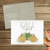 Pumpkin Waterverf Eenvoudig herfst Herfst Briefkaart