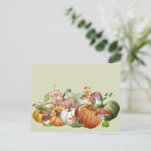 Pumpkin-Waterverf paddenstoel Briefkaart (Staand voorkant)