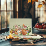 Pumpkin-Waterverf paddenstoel Briefkaart<br><div class="desc">Dit ontwerp werd gecreeerd door digitale kunst. Het kan worden gepersonaliseerd door de aanpassingsknoop te klikken en de kleur te veranderen, een naam, initialen of uw favoriete woorden toe te voegen. Neem contact met me op colorflowcreations@gmail.com als je dit ontwerp op een ander product wilt gebruiken. Bekijk meer van mijn...</div>