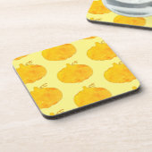 Pumpkin Waterverf Pattern Painting Bier Onderzetter (Linkerzijde)