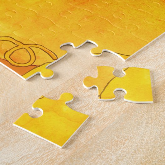 Pumpkin Waterverf Pattern Painting Legpuzzel (Zijkant)