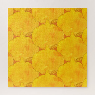 Pumpkin Waterverf Pattern Painting Legpuzzel