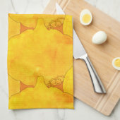 Pumpkin Waterverf Pattern Painting Theedoek (Quarter Fold)