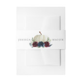 Pumpkin Weddenschap bij de Burgundy Navy Uitnodigingen Wikkel (Voorkant Voorbeeld)