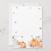Pumpkin Wedding-uitnodiging Kaart (Achterkant)