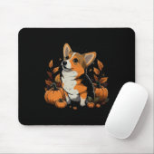 Pumpkin Welsh Corgi kostuum op Welsh Corgi Hallowe Muismat (Met muis)