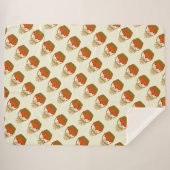 ✨ **Pumpkin & Wheat Sherpa Blanket Sherpa Deken (Voorkant (horizontaal))