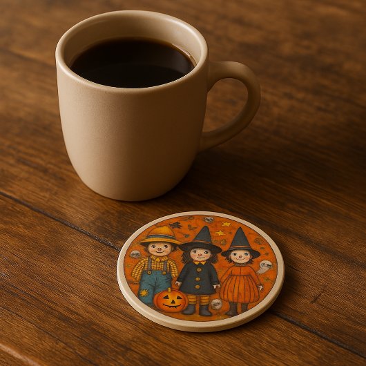 Pumpkin Whimsy Halloween Fall Coaster Designs  Inpakpapier Vel