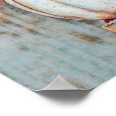 Pumpkin White Autumn Rustic Country Farmhouse Poster (Hoek)