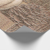 Pumpkin White Gold Metallic Elegant Herfst Decoupa Cadeaupapier (Hoek)