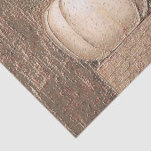 Pumpkin White Gold Metallic Elegant Herfst Decoupa Tissuepapier (Detail)