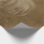 Pumpkin White Sepia Autumn  Grunge Texture Cadeaupapier (Hoek)