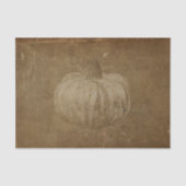 Pumpkin White Sepia Autumn  Grunge Texture Tissuepapier (Voorkant)