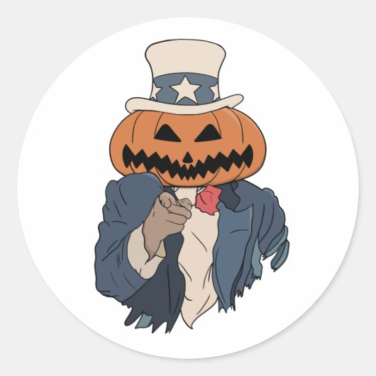 Pumpkin wil je voor Halloween Ronde Sticker (Voorkant)