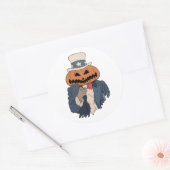 Pumpkin wil je voor Halloween Ronde Sticker (Envelop)