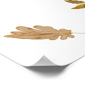 Pumpkin Wildflower Boho Baby shower Welkomstbord Poster (Hoek)