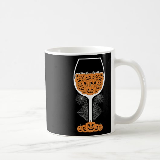 Pumpkin Wine Gl Spider Webkostuum Easy Halloween Koffiemok (Rechts)