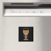 Pumpkin Wine Gl Spider Webkostuum Easy Halloween Magneet (Insitu (Vaatwasser))