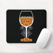 Pumpkin Wine Gl Spider Webkostuum Easy Halloween Muismat (Met muis)