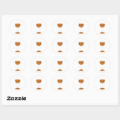 Pumpkin Wine Gl Spider Webkostuum Easy Halloween Ronde Sticker (Vel)
