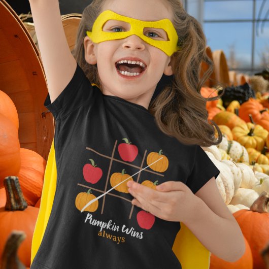 Pumpkin wint altijd pompoen vs. appel T-shirt