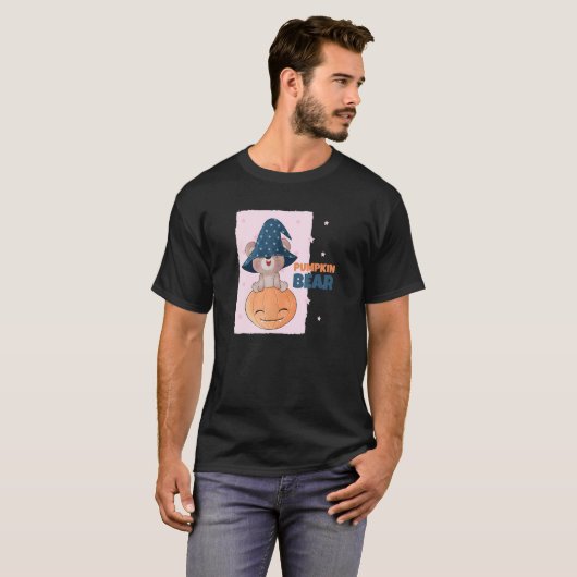 Pumpkin Witch Bear T-shirt (Voorkant volledig)
