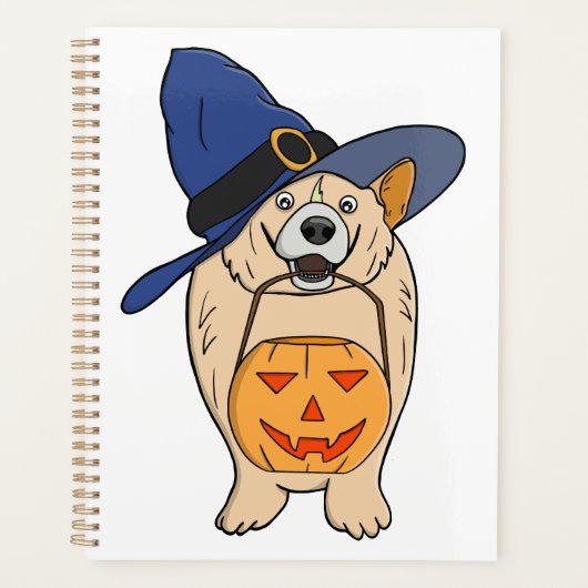 Pumpkin Witch Dog Planner (Voorkant)