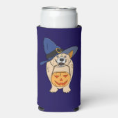 Pumpkin Witch Dog Seltzer Blikjeskoeler (Seltzer Voorkant)
