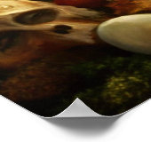 Pumpkin Witch Fairy - Betoverde Halloween Wall Art Poster (Hoek)