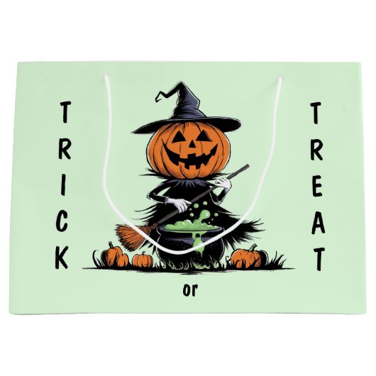 Pumpkin Witch Groot Cadeauzakje (Voorkant)