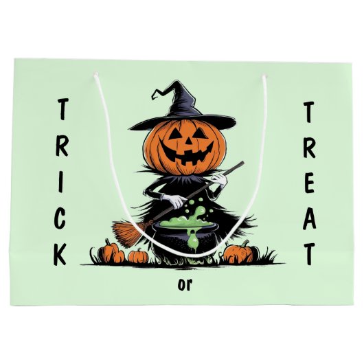 Pumpkin Witch Groot Cadeauzakje (Achterkant)