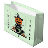 Pumpkin Witch Groot Cadeauzakje (Voorkant Gekanteld)