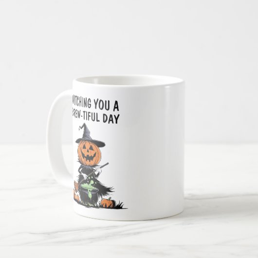 Pumpkin Witch Koffiemok (Voorkant links)