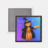 Pumpkin Witch Magneet (Voorkant / Achterkant)