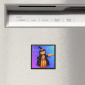 Pumpkin Witch Magneet (Insitu (Vaatwasser))