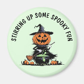 Pumpkin Witch Magneet (Voorkant)