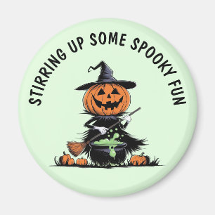 Pumpkin Witch Magneet