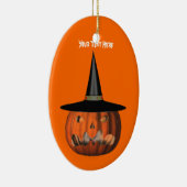 Pumpkin Witch Pet Halloween Ornament (Rechts)