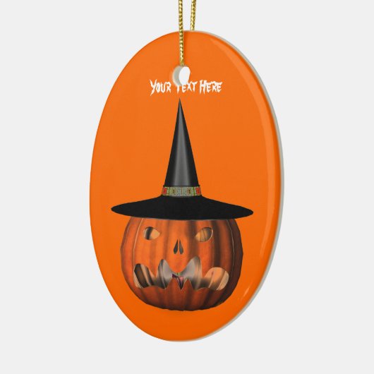Pumpkin Witch Pet Halloween Ornament (Links)