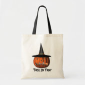 Pumpkin Witch Pet Halloween Schattige Tote Bag (Voorkant)