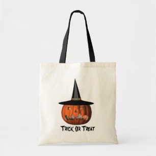 Pumpkin Witch Pet Halloween Schattige Tote Bag