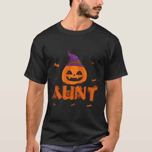 Pumpkin Witch Pet Tante Familie Matching Halloween T-shirt (Voorkant)