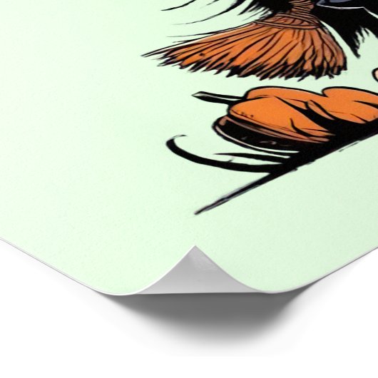 Pumpkin Witch Poster (Hoek)