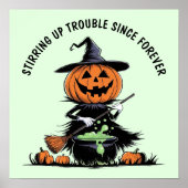 Pumpkin Witch Poster (Voorkant)