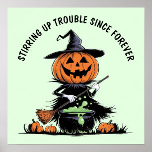 Pumpkin Witch Poster