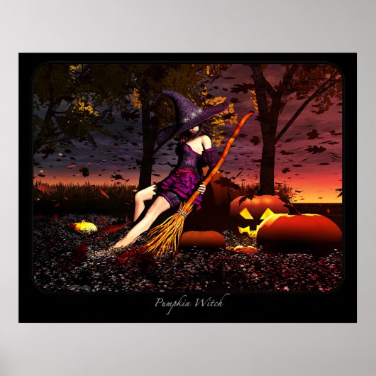Pumpkin Witch Poster (Voorkant)