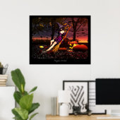 Pumpkin Witch Poster (Thuiskantoor)